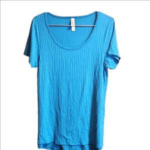 LuLaRoe Teal Short Sleeve Women's Top Size S